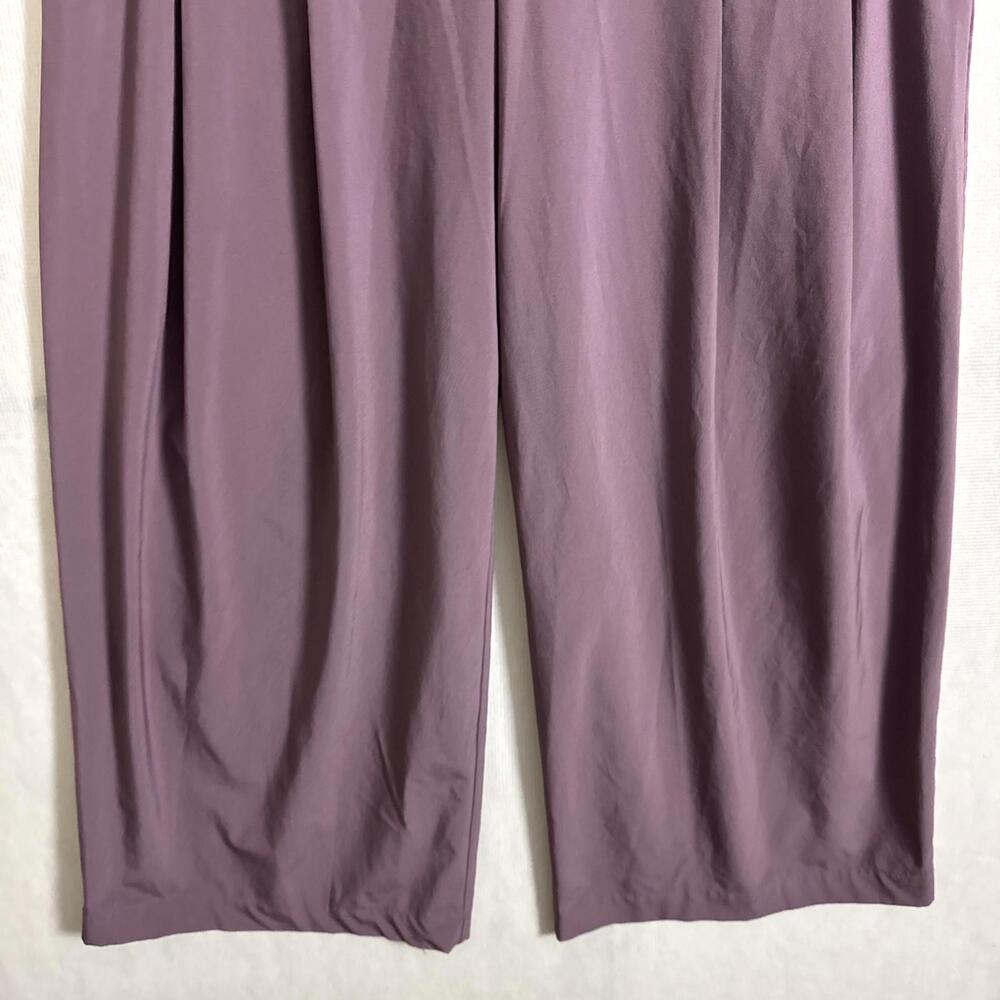 Athleta Purple Wide-Leg Track Pants - Picture 3 of 13